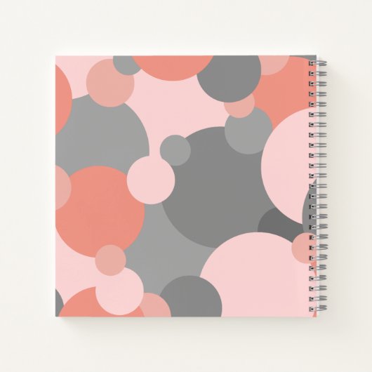 Oranje-grey molecules receptenboek notitieboek (Achterkant)