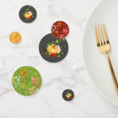 Oranje grijs bloempompoen Thanksgiving herfst Confetti (Groep)