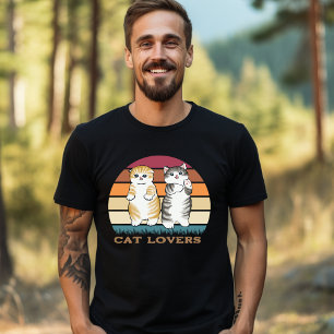 Oranje grijs bruine kattenbrood T Shirt