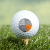 Oranje grijs gepleisterd geruit golfballen (Insitu Shirt)