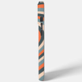 Oranje Grijs Hypnotisch Hart Liefdespatroon Case-Mate iPhone Case (Achterkant / Links)