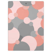 Oranje-grijs moleculen Klembord (Achterkant)