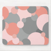 Oranje-grijs Moleculen Muismat (Voorkant)