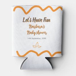 Oranje grijs retro Spaans baby shower Boho Modern Blikjeskoeler