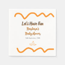 Oranje grijs retro Spaans baby shower Boho Modern