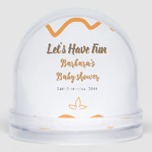 Oranje grijs retro Spaans baby shower Boho Modern