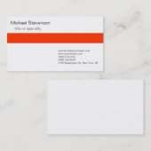 Oranje grijs wit consultant Visitekaartje (Voorkant / Achterkant)