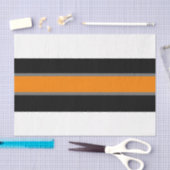 Oranje/grijs/wit stripe 18 lbs-papier tissuepapier (Craft)