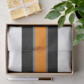 Oranje/grijs/wit stripe 18 lbs-papier tissuepapier (Geschenk)