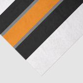 Oranje/grijs/wit stripe 18 lbs-papier tissuepapier (Detail)