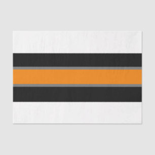 Oranje/grijs/wit stripe 18 lbs-papier tissuepapier