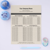 Oranje grijze eenvoudige grenslijst 4 flyer (Enkel)