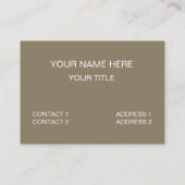 Oranje Grijze Vierkante Driehoek Geometrische Visitekaartje (Achterkant)