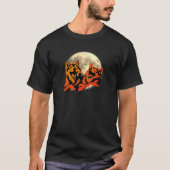 Oranje Grin Wolf T-shirt (Voorkant)