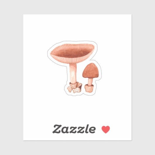 Oranje Grisette (Amanita crocea) Sticker (Vel)