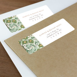  Oranje groen aangepaste retour adreslabel Etiket