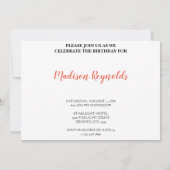 Oranje Groen Blauw Brugge Kanaaluitnodiging Kaart (Achterkant)