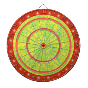 Oranje Groen en Geel Star Regulation Dart Board Dartbord