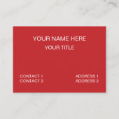 Oranje groen geruit diamantpatroon visitekaartje (Achterkant)