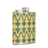 Oranje groen inktpatroon voor decoratief gebruik heupfles (Rechts)