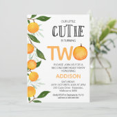 Oranje Groen Onze kleine stropdas 2e verjaardag Kaart (Staand voorkant)