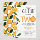 Oranje Groen Onze kleine stropdas 2e verjaardag Kaart (Voorkant / Achterkant)