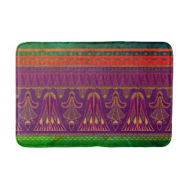 Oranje groen paars bohemisch beestje badmat