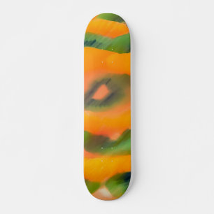 Oranje groen skateboard