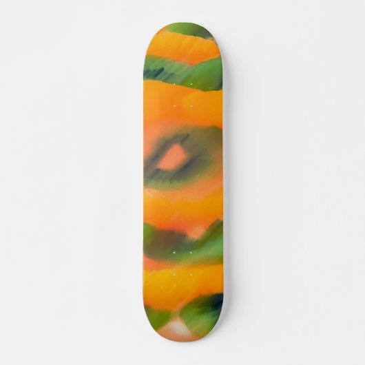 Oranje groen skateboard (Voorkant)