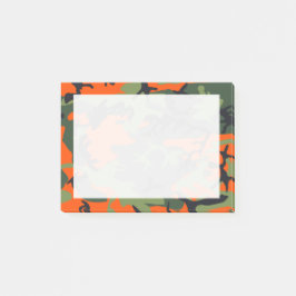 Oranje, Groen, Zwart Camo Camouflage Post-it® Notes