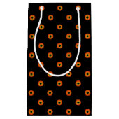 Oranje Groen Zwart Patroon Klein Cadeauzakje (Voorkant)