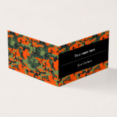 Oranje groene camouflage, leger, leger visitekaartje (Buitenkant)