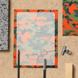 Oranje Groene Camouflage Militaire Leger Letterhea