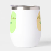 Oranje groene eicel Happy Easter Naam toevoegen Si (Rechts)