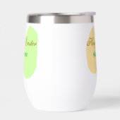 Oranje groene eicel Happy Easter Naam toevoegen Si (Links)