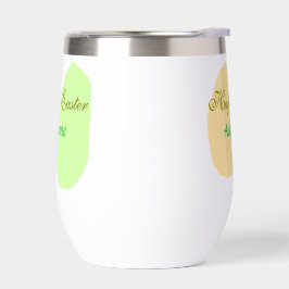 Oranje groene eicel Happy Easter Naam toevoegen Si