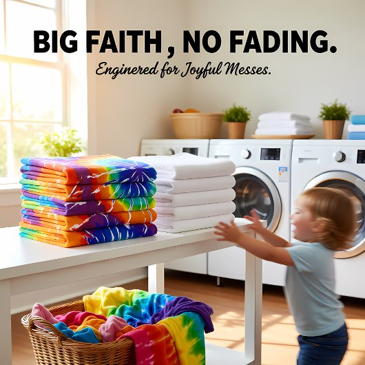 Oranje groene en gele daskleurstof bad handdoek