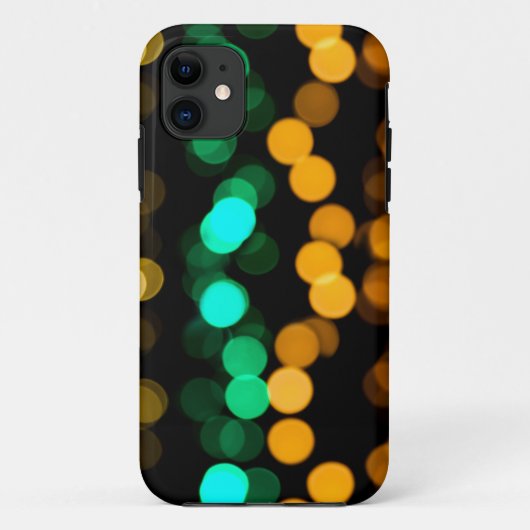 Oranje Groene en Gele Wazige Lichten Case-Mate iPhone Case (Achterkant)