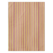 Oranje groene en rode stripper tafelkleed (Voorkant)