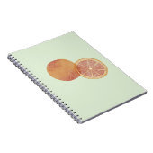 Oranje Groene Esthetische Notitieboek (Rechterzijde)