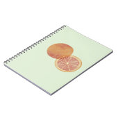 Oranje Groene Esthetische Notitieboek (Linkerzijde)