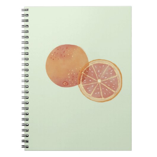 Oranje Groene Esthetische Notitieboek (Voorkant)