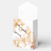 Oranje groene ivoren bloemenboom bloesems bedankdoosjes (Geopend)