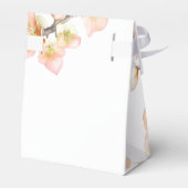 Oranje groene ivoren bloemenboom bloesems bedankdoosjes (Achterkant)