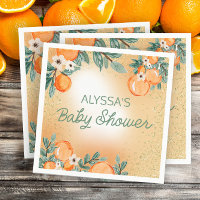 Oranje Groene Jongen Meisje Citrus Vrucht Baby Sho