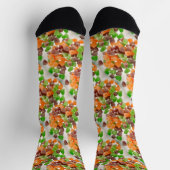 Oranje groene rode kauwgom snoep besprenkeld suike sokken (Top)