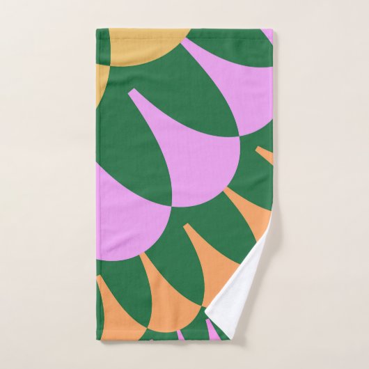 Oranje groene Scales Bathroom Towel Set Bad Handdoek (Handdoek)