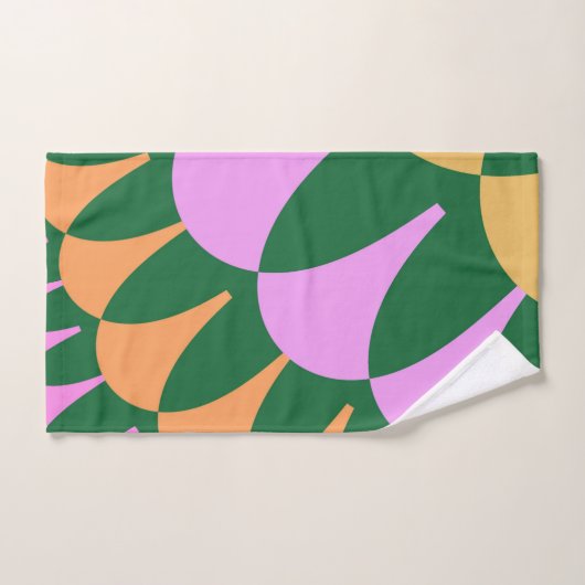 Oranje groene Scales Bathroom Towel Set Bad Handdoek (Handdoek)