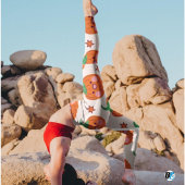 Oranje groene Schattigee glimlachende pompoenpatro Leggings