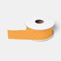 Oranje groene sterren Cute Halloween Custom